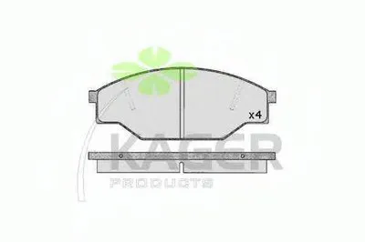 Комплект тормозных колодок, дисковый тормоз KAGER купить