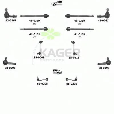 Подвеска колеса KAGER купить