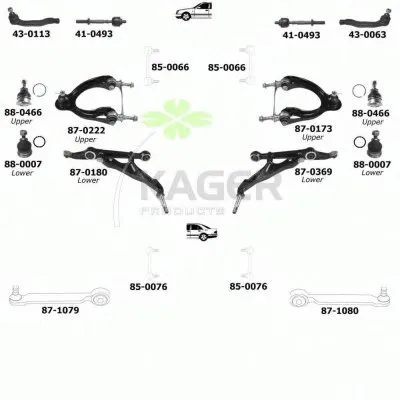 Подвеска колеса KAGER купить