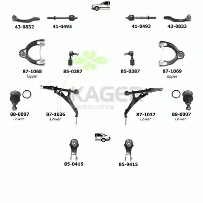 Подвеска колеса KAGER купить