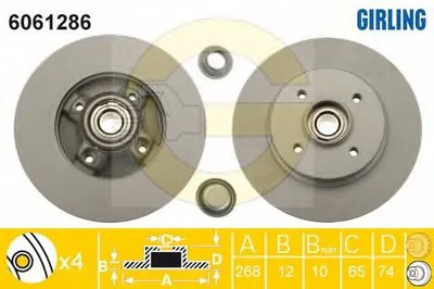 Тормозной диск GIRLING купить