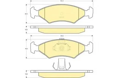Комплект тормозных колодок, дисковый тормоз GIRLING купить