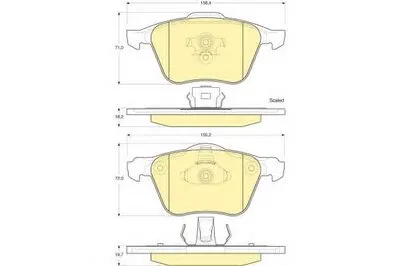 Комплект тормозных колодок, дисковый тормоз GIRLING купить