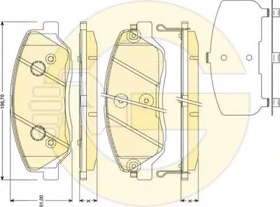 Комплект тормозных колодок, дисковый тормоз GIRLING купить