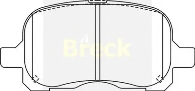 Комплект тормозных колодок, дисковый тормоз BRECK купить