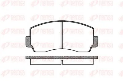 Комплект тормозных колодок, дисковый тормоз KAWE купить