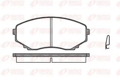 Комплект тормозных колодок, дисковый тормоз KAWE купить