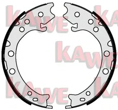 Комплект тормозных колодок, стояночная тормозная система KAWE купить