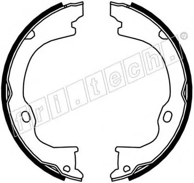 Комплект тормозных колодок, стояночная тормозная система fri.tech. купить