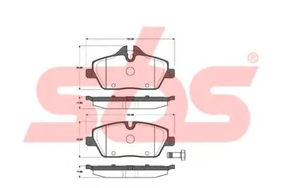 Комплект тормозных колодок, дисковый тормоз sbs купить