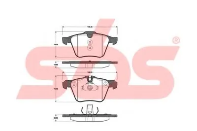 Комплект тормозных колодок, дисковый тормоз sbs купить