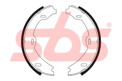 Комплект тормозных колодок, стояночная тормозная система sbs купить