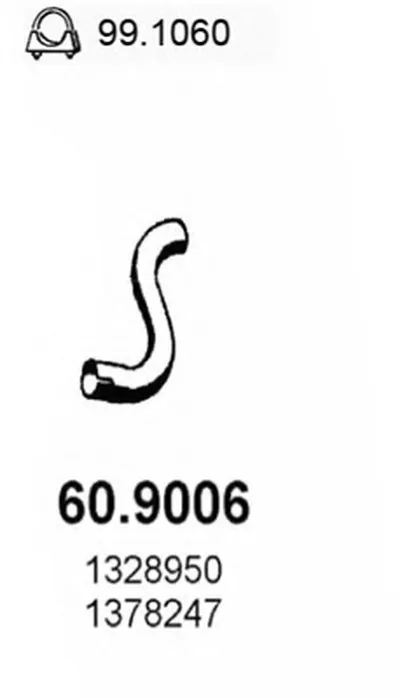 Труба выхлопного газа ASSO купить