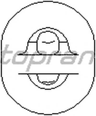 Кронштейн, глушитель TOPRAN купить