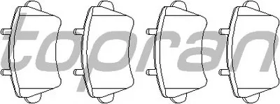 Комплект тормозных колодок, дисковый тормоз TOPRAN купить