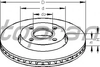 Тормозной диск TOPRAN купить