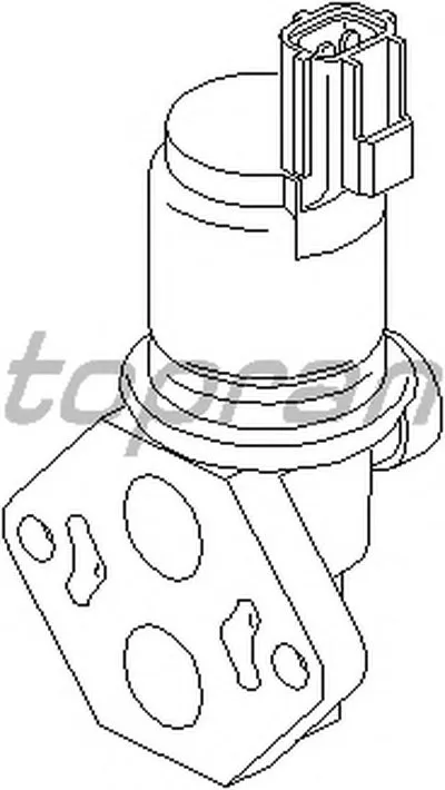 Поворотная заслонка, подвод воздуха TOPRAN купить