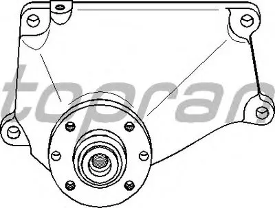 Кронштейн, вентилятор радиатора TOPRAN купить