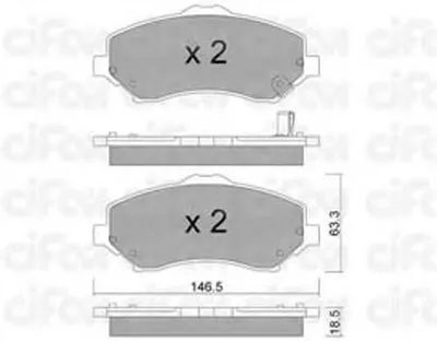 Комплект тормозных колодок, дисковый тормоз CIFAM купить