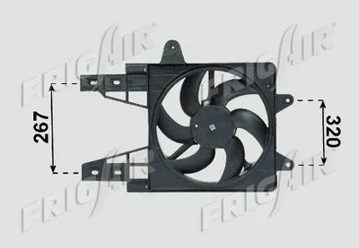 Вентилятор, охлаждение двигателя FRIGAIR купить