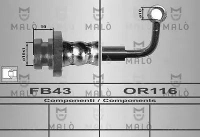 Тормозной шланг MALÒ купить