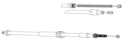 Трос, стояночная тормозная система CEF купить