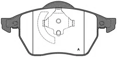 Комплект тормозных колодок, дисковый тормоз ADVANCE OPEN PARTS купить