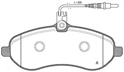 Комплект тормозных колодок, дисковый тормоз ADVANCE OPEN PARTS купить