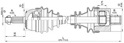 Приводной вал SPIN OPEN PARTS купить