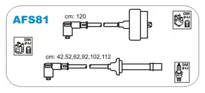 Комплект проводов зажигания JANMOR купить