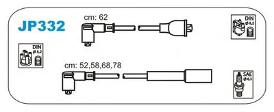 Комплект проводов зажигания JANMOR купить