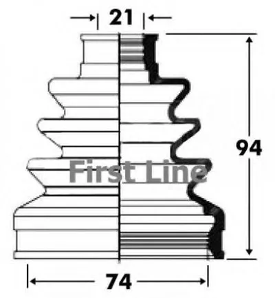 Пыльник, приводной вал FIRST LINE купить