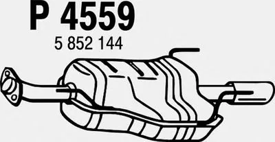 Глушитель выхлопных газов конечный FENNO купить