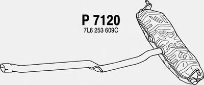 Глушитель выхлопных газов конечный FENNO купить