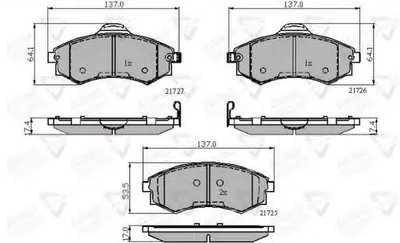 Комплект тормозных колодок, дисковый тормоз ANL Braking COMLINE купить