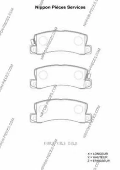 Комплект тормозных колодок, дисковый тормоз NPS купить