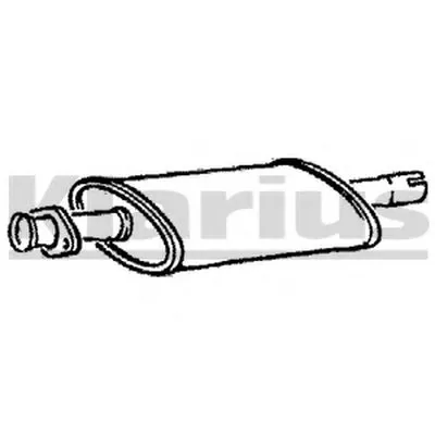 Средний глушитель выхлопных газов KLARIUS купить