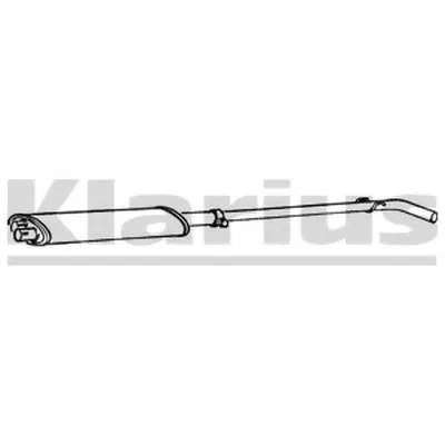 Средний глушитель выхлопных газов KLARIUS купить