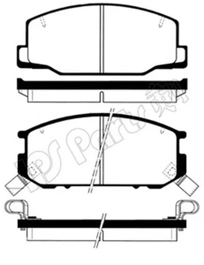 Комплект тормозных колодок, дисковый тормоз IPS Parts IPS Parts купить