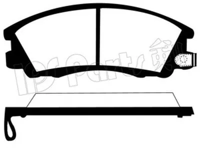 Комплект тормозных колодок, дисковый тормоз IPS Parts IPS Parts купить