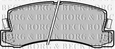 Комплект тормозных колодок, дисковый тормоз BORG & BECK купить