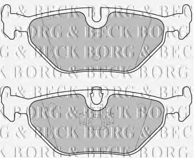Комплект тормозных колодок, дисковый тормоз BORG & BECK купить