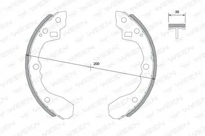 Комплект тормозных колодок WEEN купить