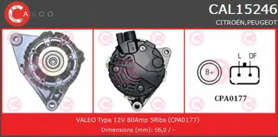 Генератор GENUINE SERIES CASCO купить