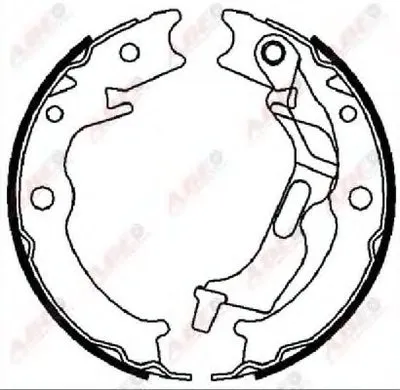 Комплект тормозных колодок, стояночная тормозная система ABE купить