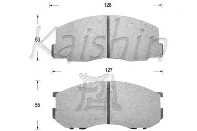 Комплект тормозных колодок, дисковый тормоз KAISHIN купить