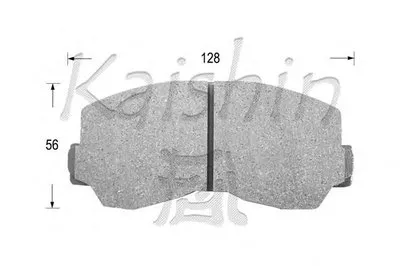Комплект тормозных колодок, дисковый тормоз KAISHIN купить