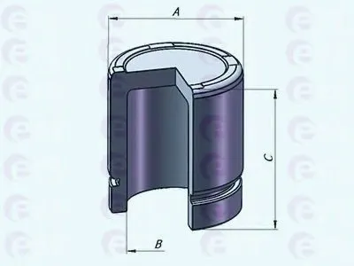 Поршень, корпус скобы тормоза ERT купить