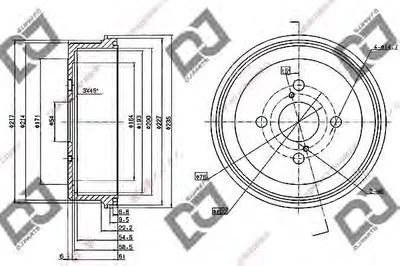 Тормозной барабан DJ PARTS купить