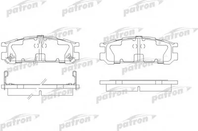 Комплект тормозных колодок, дисковый тормоз PATRON купить